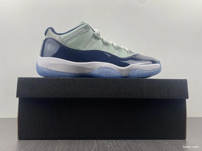 Rep Husky 11 Low Georgetown Air Jordan Retro 528895-007 0824
